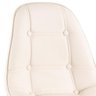 Kit 2 Cadeiras Eames Eiffel Botonê - Creme - Base de Madeira Clara - 5
