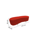Ver imagem 6 de Puff Decorativo Orgânico Alana Couro Vermelho