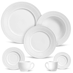 Aparelho de Jantar 42 Peças Roma Branco - 1