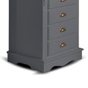 Ver imagem 3 de Mesa de Cabeceira 4 Gavetas Manchester 2044 Linz Móveis - Cinza