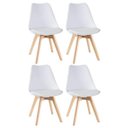 Ver imagem 2 de Kit 4 Cadeiras Leda - Branco