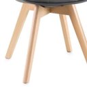 Ver imagem 6 de Kit 4 Cadeiras Leda - Cinza Escuro