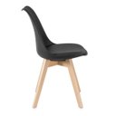 Ver imagem 3 de Kit 4 Cadeiras Leda - Preto