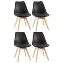 Ver imagem 1 de Kit 4 Cadeiras Leda - Preto