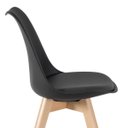Ver imagem 5 de Kit 4 Cadeiras Leda - Preto
