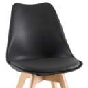 Ver imagem 4 de Kit 4 Cadeiras Leda - Preto