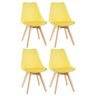 Kit 4 Cadeiras Leda - Amarelo - 1