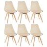 Kit 6 Cadeiras Leda - Nude - 1