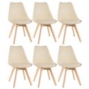 Ver imagem 1 de Kit 6 Cadeiras Leda - Nude