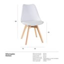 Ver imagem 5 de Kit 6 Cadeiras Leda - Branco