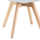 Ver imagem 6 de Kit 6 Cadeiras com Assento em Couro PU e Pés de Madeira Leda Brancas LOFT7