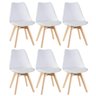Kit 6 Cadeiras Leda - Branco - 1