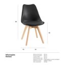 Ver imagem 4 de Kit 6 Cadeiras Leda - Preto