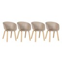 Ver imagem 1 de Kit 4 Cadeiras Cassia - Nude