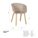 Ver mais imagens de Kit 4 Cadeiras Cassia - Nude