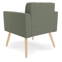 Ver mais imagens de Poltrona Sala Estar Pé Palito Natural Kit 2 Elisa Bouclê Menta D03 - D'Rossi