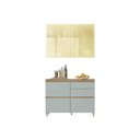 Ver imagem 1 de Cozinha Modulada Nesher 2 Peças Rainha CZ431 Nature/Verde