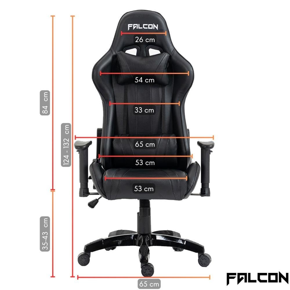 Cadeira Gamer Falcon - Meteora Preta - 5