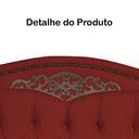 Ver imagem 5 de Cabeceira mais Calçadeira Casal King 195cm Para Cama Box Greta Suede Vermelho - DS Estofados