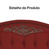 Cabeceira mais Calçadeira Casal King 195cm Para Cama Box Greta Suede Vermelho - DS Estofados - 5