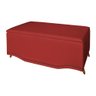 Cabeceira mais Calçadeira Casal King 195cm Para Cama Box Greta Suede Vermelho - DS Estofados - 7