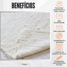 Tapete Para Sala E Quarto 2,00x1,50 Boho Macio 100% Algodão - Cru - 7