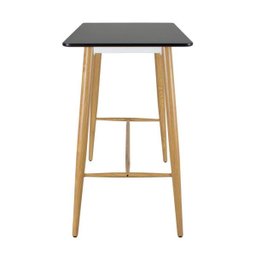 Bancada para banqueta - Mesa alta retangular - 60 x 120 cm - Preto - 4