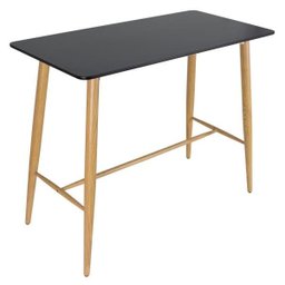 Bancada para banqueta - Mesa alta retangular - 60 x 120 cm - Preto - 1