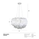 Ver imagem 5 de Luminária pendente Pluma - Lustre - Cristal