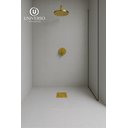 Ver mais imagens de Ralo Click 10x10 Dourado Gold 10cm Banheiro Inox Quadrado