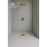 Ralo Click 10x10 Dourado Gold 10cm Banheiro Inox Quadrado - 8