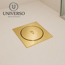 Ver imagem 7 de Ralo Click 10x10 Dourado Gold 10cm Banheiro Inox Quadrado