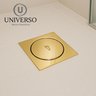 Ralo Click 10x10 Dourado Gold 10cm Banheiro Inox Quadrado - 7