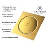 Ralo Click 10x10 Dourado Gold 10cm Banheiro Inox Quadrado - 6