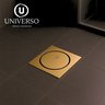 Ralo Click 10x10 Dourado Gold 10cm Banheiro Inox Quadrado - 3