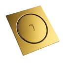 Ver imagem 1 de Ralo Click 10x10 Dourado Gold 10cm Banheiro Inox Quadrado