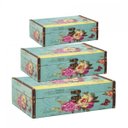 Ver imagem 1 de Conjunto Caixa Organizadora MDF 3 Peças 9cm Mart Collection