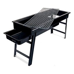 Mini Churrasqueira Portatil Dobravel com Gaveta Preta 60cm Snh55 Snel Home - 5