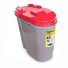Porta Ração Dispenser Home Plast Pet com Caneca Dosadora - 11kg de Ração (vermelho) - 1