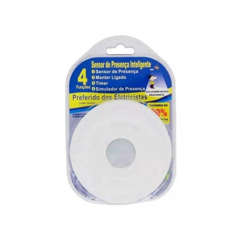 SENSOR DE PRESENÇA PARA TETO DE EMBUTIR OU SOBREPOR