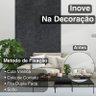 Piso Vinílico em Manta Pvc Preto Branco Dama ou Cimento 1x4m Cor:preto - 5