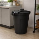Ver imagem 2 de Lixeira Multiuso Grande 60 Litros com Trava Cesto Lixo Organizador Lavanderia Brinquedos Trava 60L m