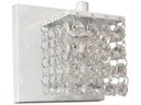 Ver imagem 1 de Lustre de parede Sala acabamento branco e pedras de cristais legitimas Asfour