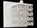 Ver imagem 3 de Lustre de parede Sala acabamento branco e pedras de cristais legitimas Asfour