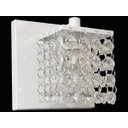 Ver imagem 3 de Lustre de parede Sala acabamento branco e pedras de cristais legitimas Asfour