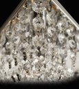 Ver imagem 3 de Lustre Plafon Teto Estilo Almofada Base Inox Pedras Cristais K9 20x20cm Sala Quarto