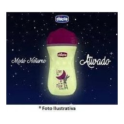Copo Chicco Brilha no Escuro - Shiny Cup - PInk - 3