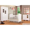 Ver imagem 4 de Cômoda Bebê Uli C/ 1 Porta Cristal e 4 Gavetas Branco - Peroba