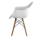 Ver imagem 3 de Poltrona Cadeira Charles Eames Wood Dkr Eiffel com Braço - Design Branco
