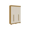 Ver mais imagens de Guarda Roupa Solteiro 4 Portas e 2 Gavetas Ágata Cinamomo/off White - Acp